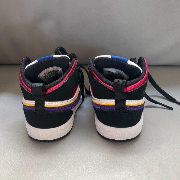 NIB Jordan 1 Mid SE (TD) Black Field Purple White 4c - Picture 4 of 9